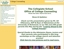 Tablet Screenshot of college-counseling.collegiate-va.org